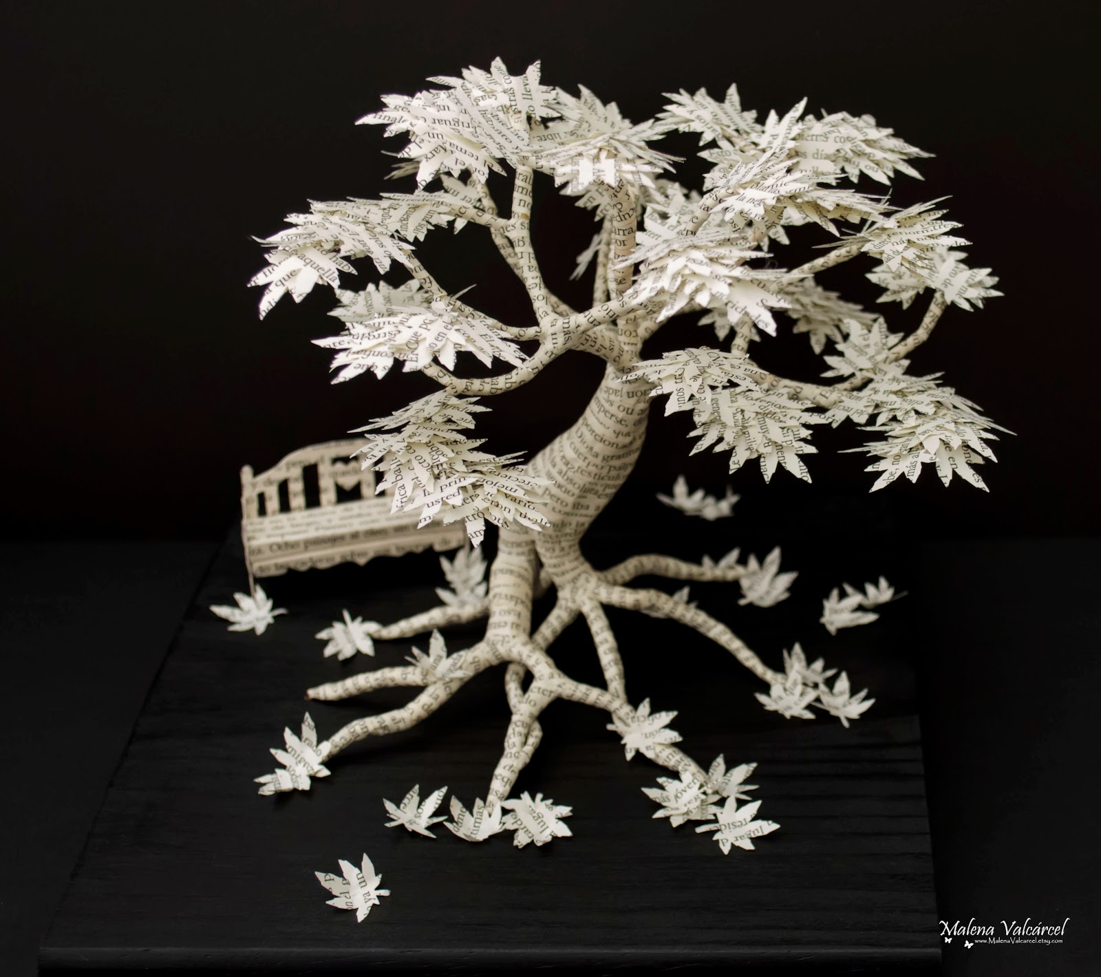 Malena Valcárcel original Art "The Tree of Awakening " Paper Art