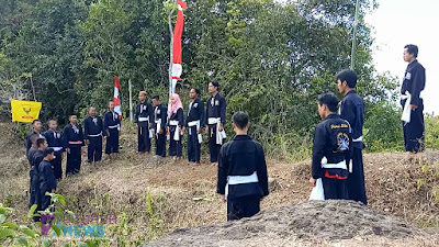 Persaudaraan Setia Hati Terate (PSHT), Gelar Upacara HUT RI ke - 74 di Puncak Gunung Kembang