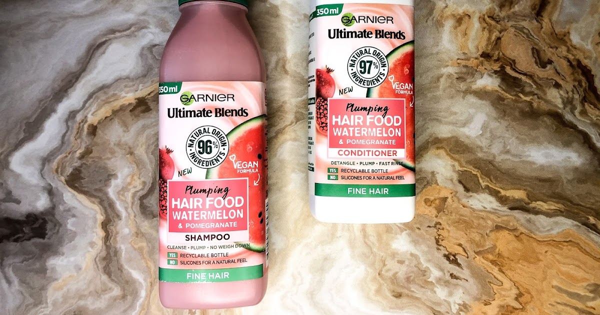 REVIEW GARNIER ULTIMATE BLENDS PLUMPING HAIR FOOD WATERMELON & POMEGRANATE SHAMPOO