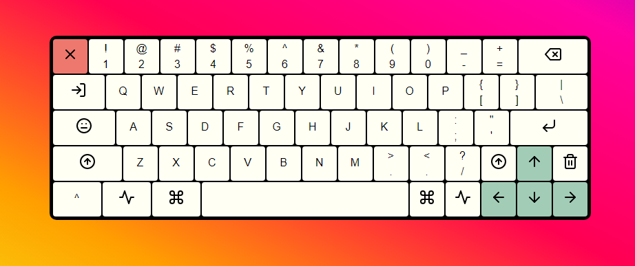 keyboard html and css code