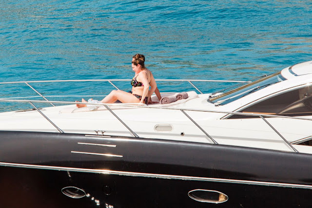 Kelly Brook in Bikini at a Yacht in Mallorca, 05.23.2019