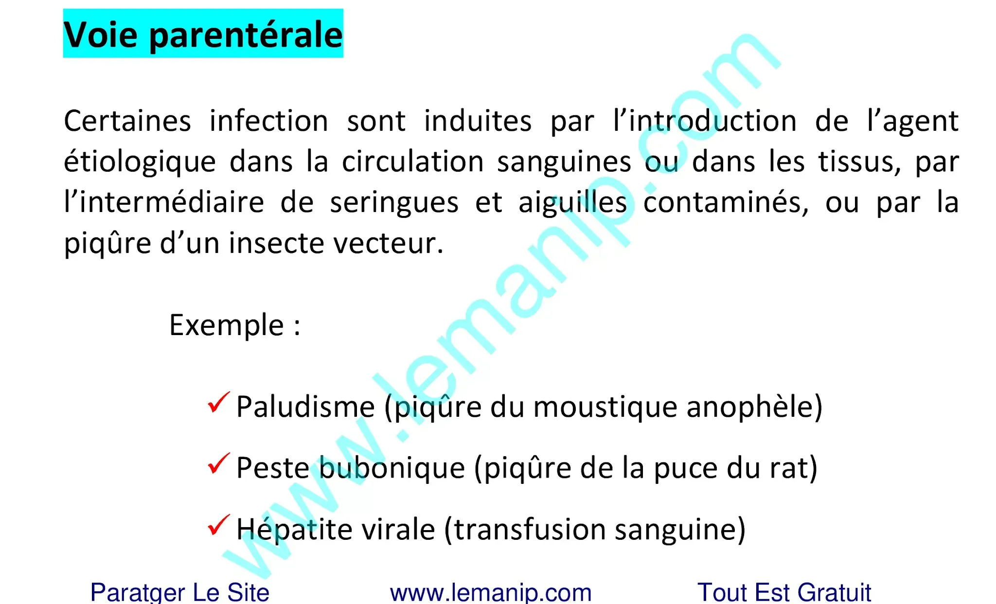 Voie parentérale