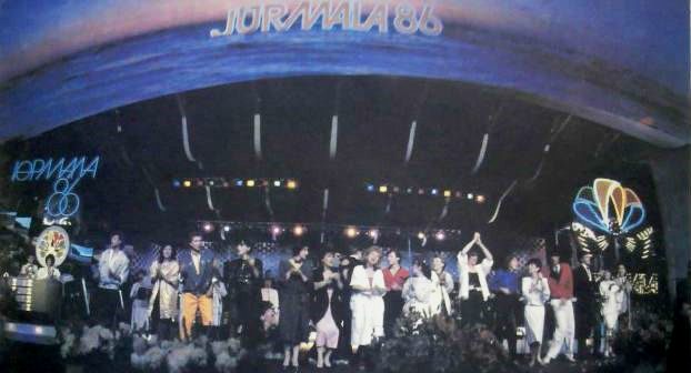 1986 год. Юрмала, концертный зал "Дзинтари". Участники конкурса молодых исполнителей "Юрмала 86"