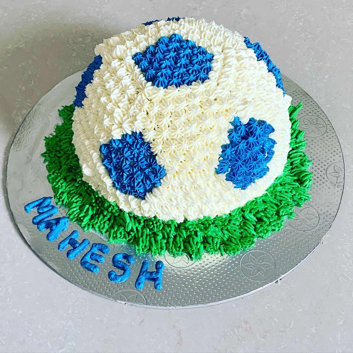 cake or Football cake on a background Stock Photo - Alamy
