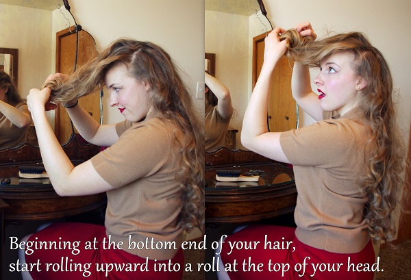 ButterflyLovesSnapdragons: Hair Tutorial: Pompadour Roll
