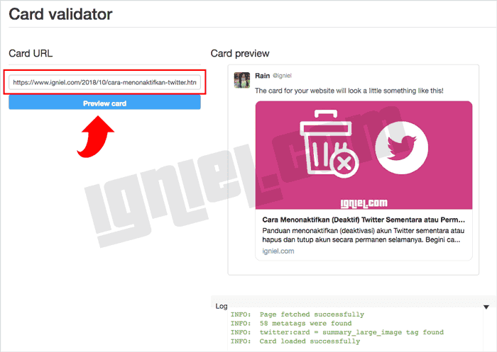 Cara Pasang Kode Meta Tag Twitter Card di Blogger Cara Pasang Kode Meta Tag Twitter Card di Blogger