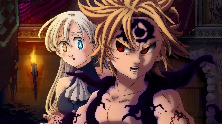 Meliodas and Diane, Nanatsu no Taizai, 4K, #4.1172 Wallpaper