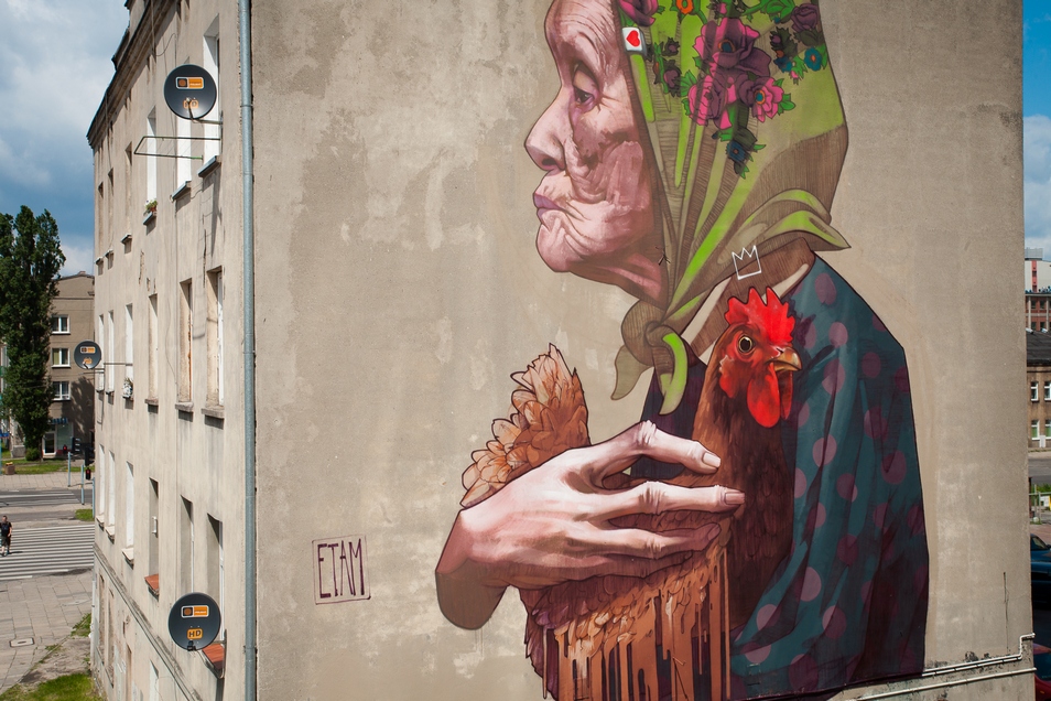 Etam Cru New Mural In Lodz, Poland – StreetArtNews