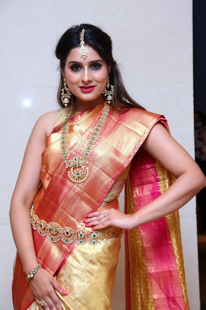 Beauty Galore HD : Nikitha Chaturvedi Captivating Saree Amazing Beauty ...