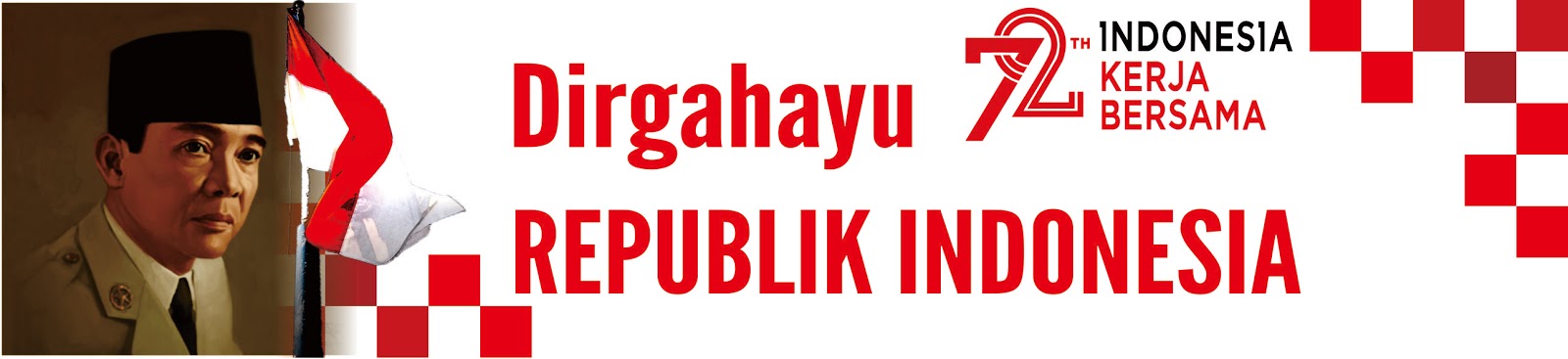 Contoh Desain banner atau spanduk Hut RI ke 72 DODO GRAFIS