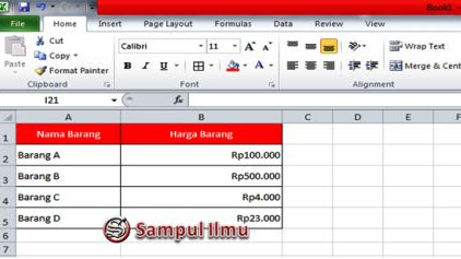 Cara Memisahkan Rp Dengan Angka Nominal Di excel
