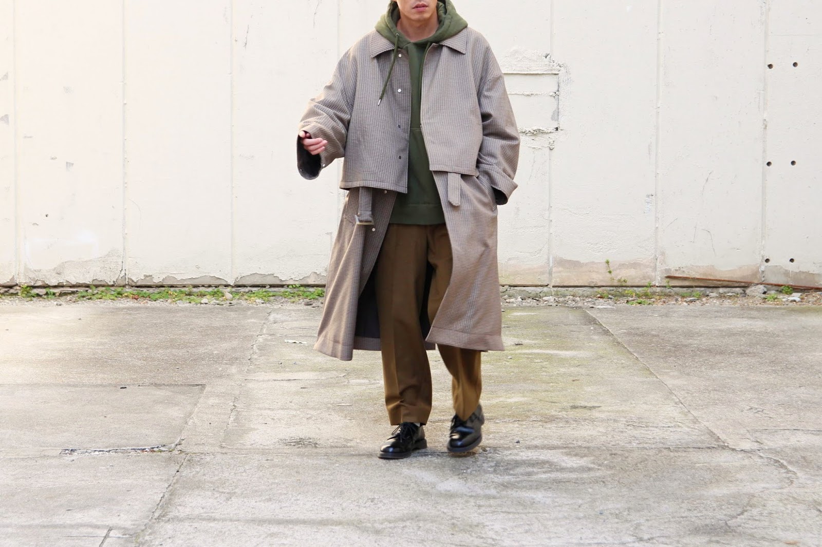 美品 YOKE ヨーク 3WAY BAL COLLAR SHARE COAT