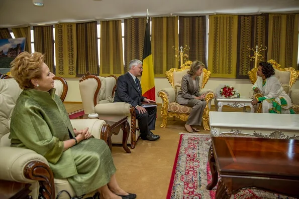 Queen Mathilde of Belgium has arrived in Addis Ababa, Ethiopia to visit projects supported by the United Nations Children's Fund (UNICEF)