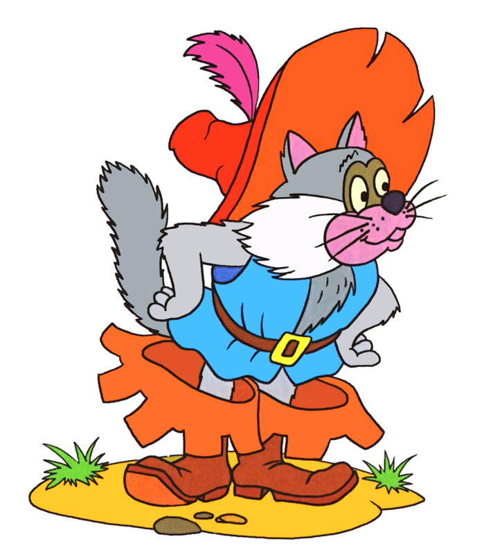 Картинка кот в сапогах для детей из сказки на прозрачном фоне