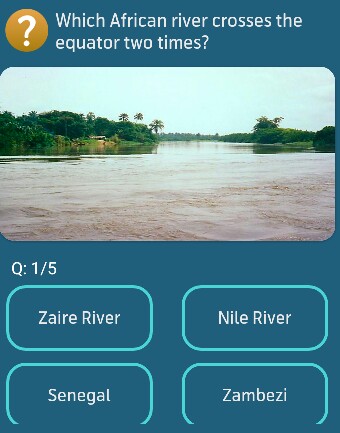 Which African river crosses the equator two times?