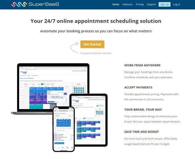 SuperSaaS Appointment Scheduling Solution for small to large businesses