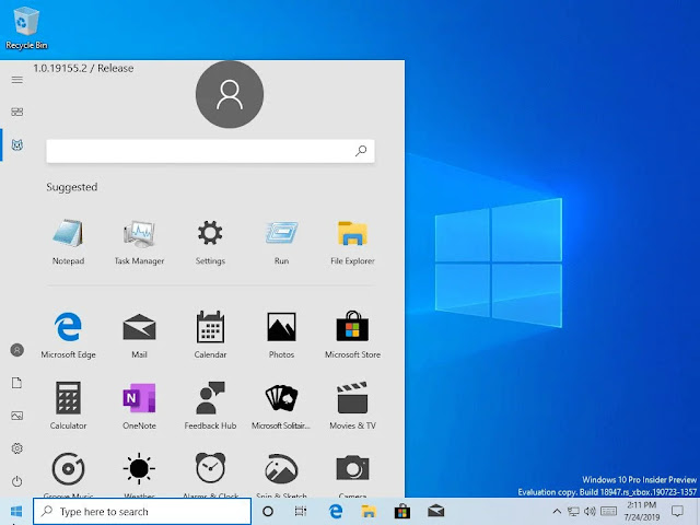 Start Menu Baru Windows 10 Tanpa Live Tiles