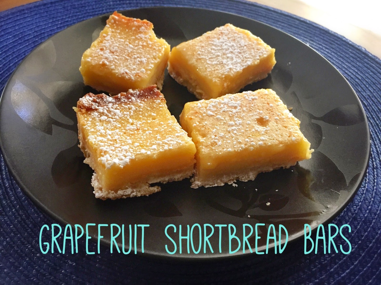 eats by elise Grapefruit Shortbread Bars