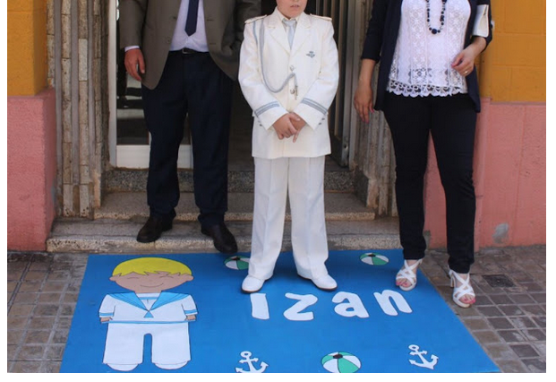 Diseño Alfombra personalizada para portal Primera Comunion Diseño Alfombra personalizada para portal Primera Comunion