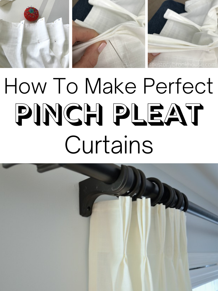 How to Make Perfect Pinch Pleat Curtains with a return