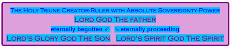 The Holy Triune Lord God