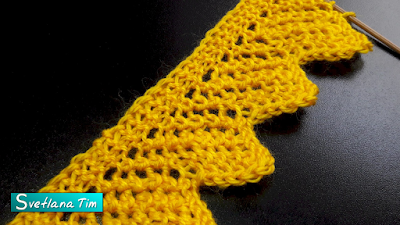 вязание спицами отделка низа
