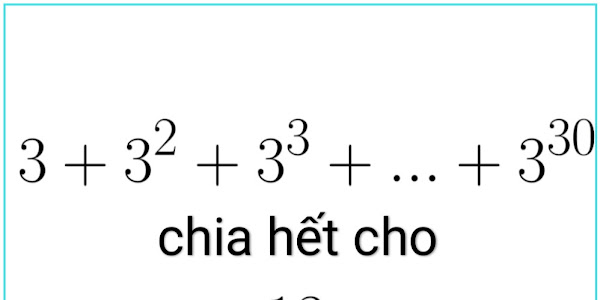 Chứng minh 3+3²+3³+...+3³⁰ chia hết cho 13