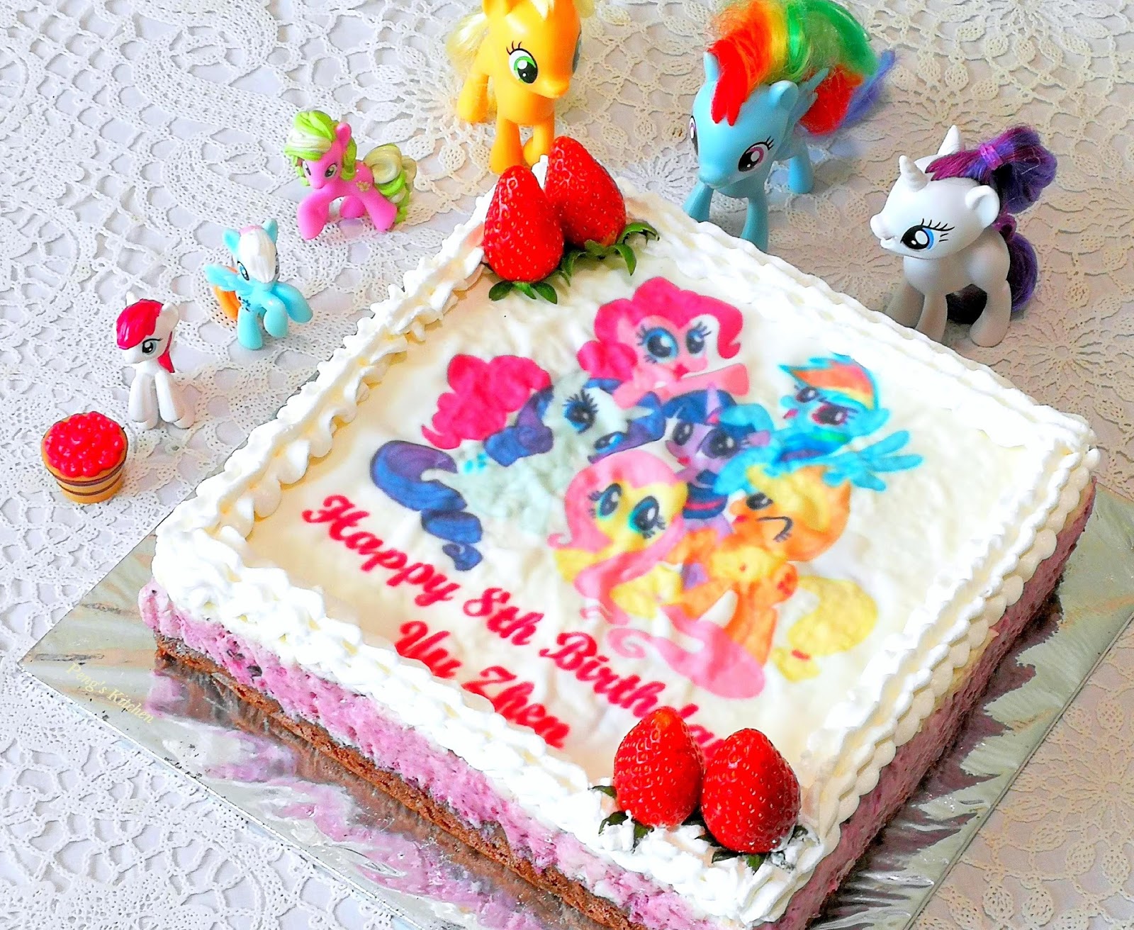 Peng's Kitchen Mixed Berry Cheesecake Brownie