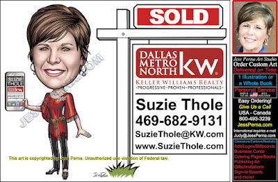 KW Sold Sign Caricature from a Photo