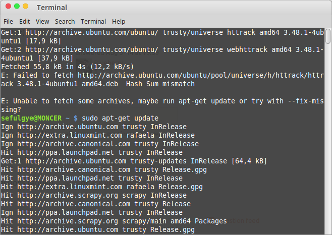 sudo apt update failed to fetch sudo apt update failed to fetch