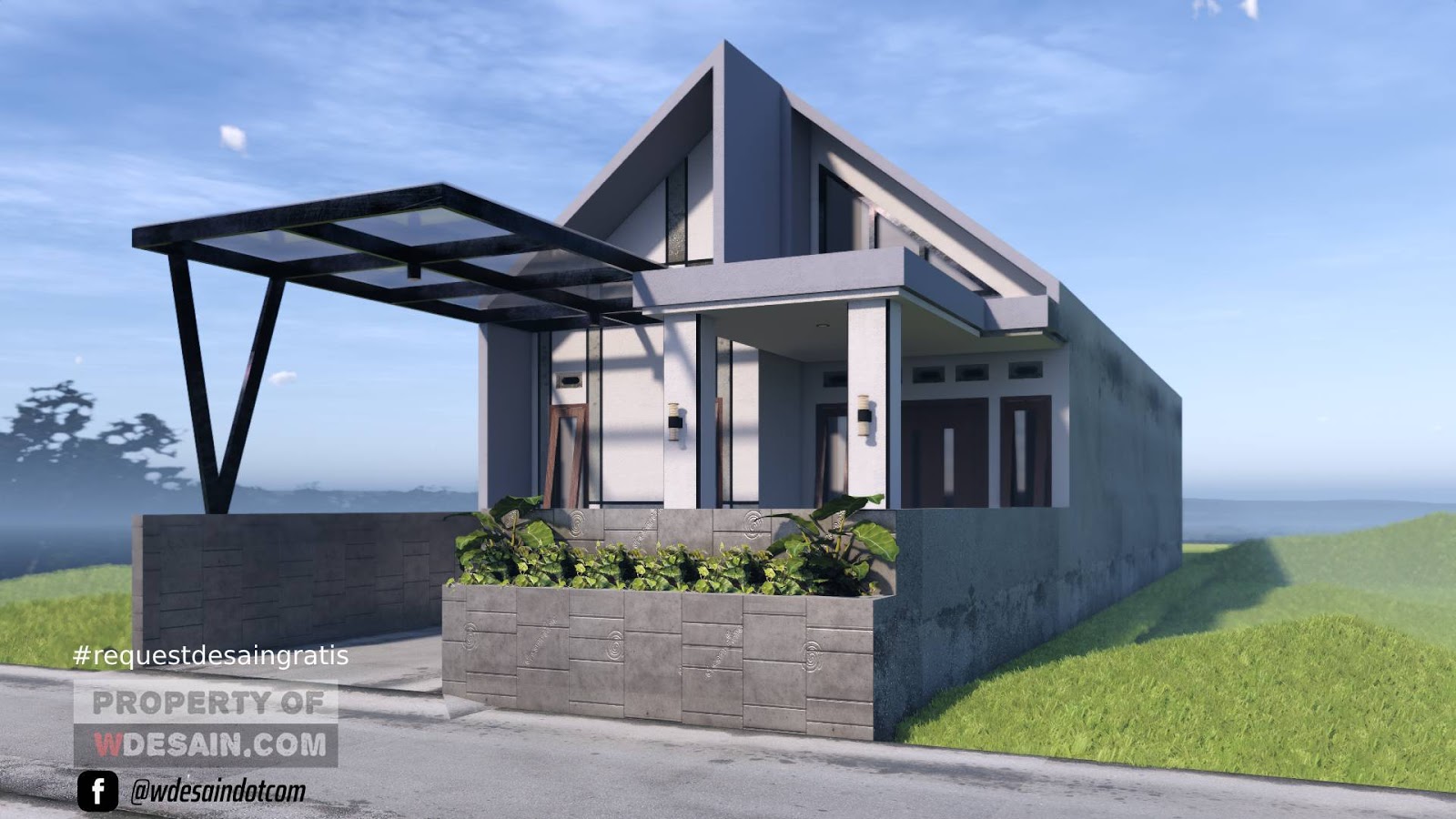 Model Rumah Minimalis 5x12 Komplit Dengan Anggaran Biaya Desain