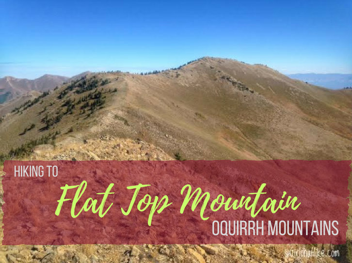 Flat Top Mountain, Oquirrh Mountains Girl on a Hike