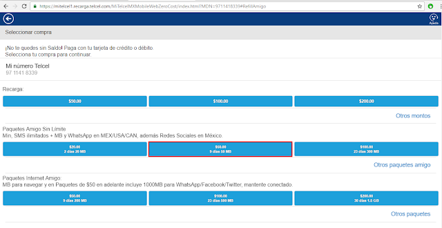 elegir paquete amigo sin limites elegir paquete amigo sin limites