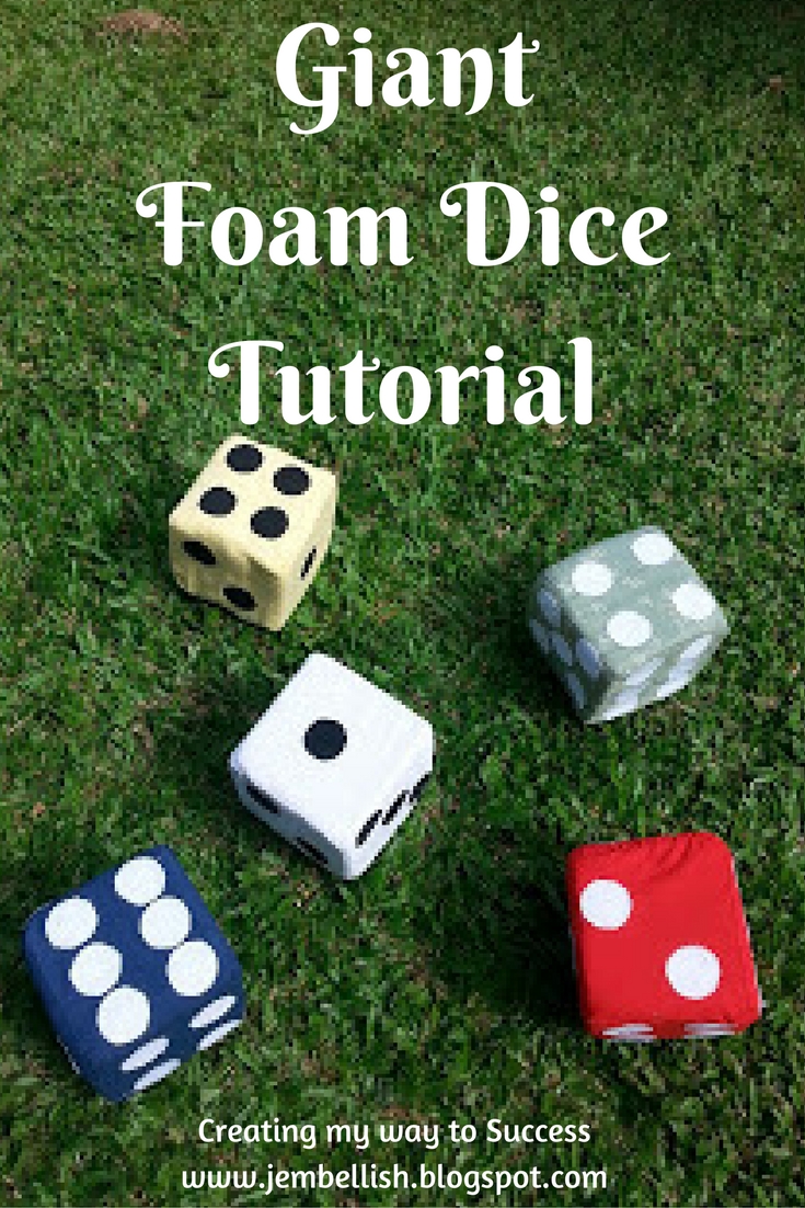 Creating my way to Success Foam dice a tutorial