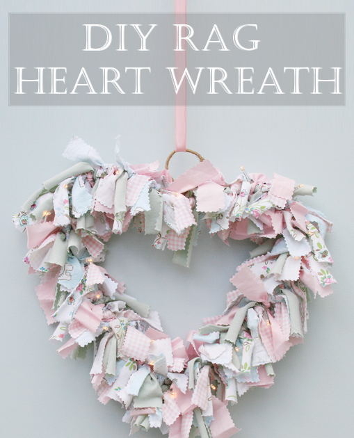 Rag Heart Wreath Craft me Happy! Rag Heart Wreath