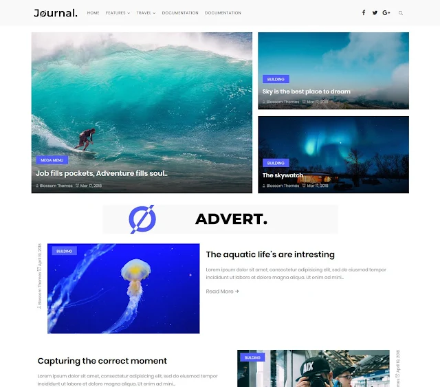 Download Journal Blogger Theme Download Journal Blogger Theme
