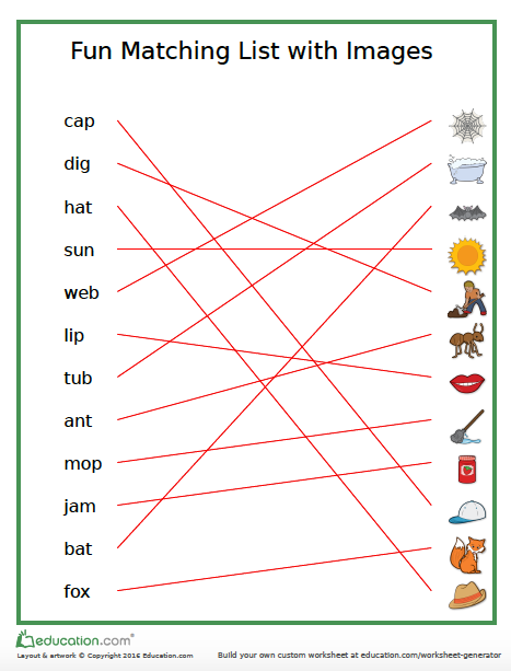Matching Activity Freebie | prekpartner