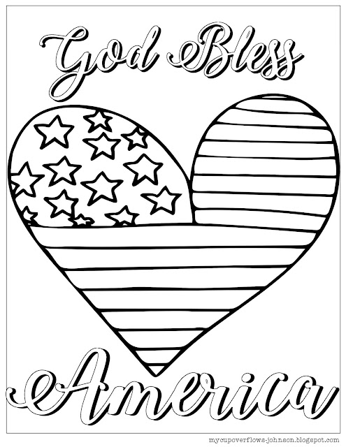 free coloring pages for 4th of July Independence Day