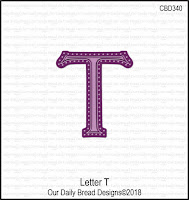 Divinity Designs Custom Letter T Die