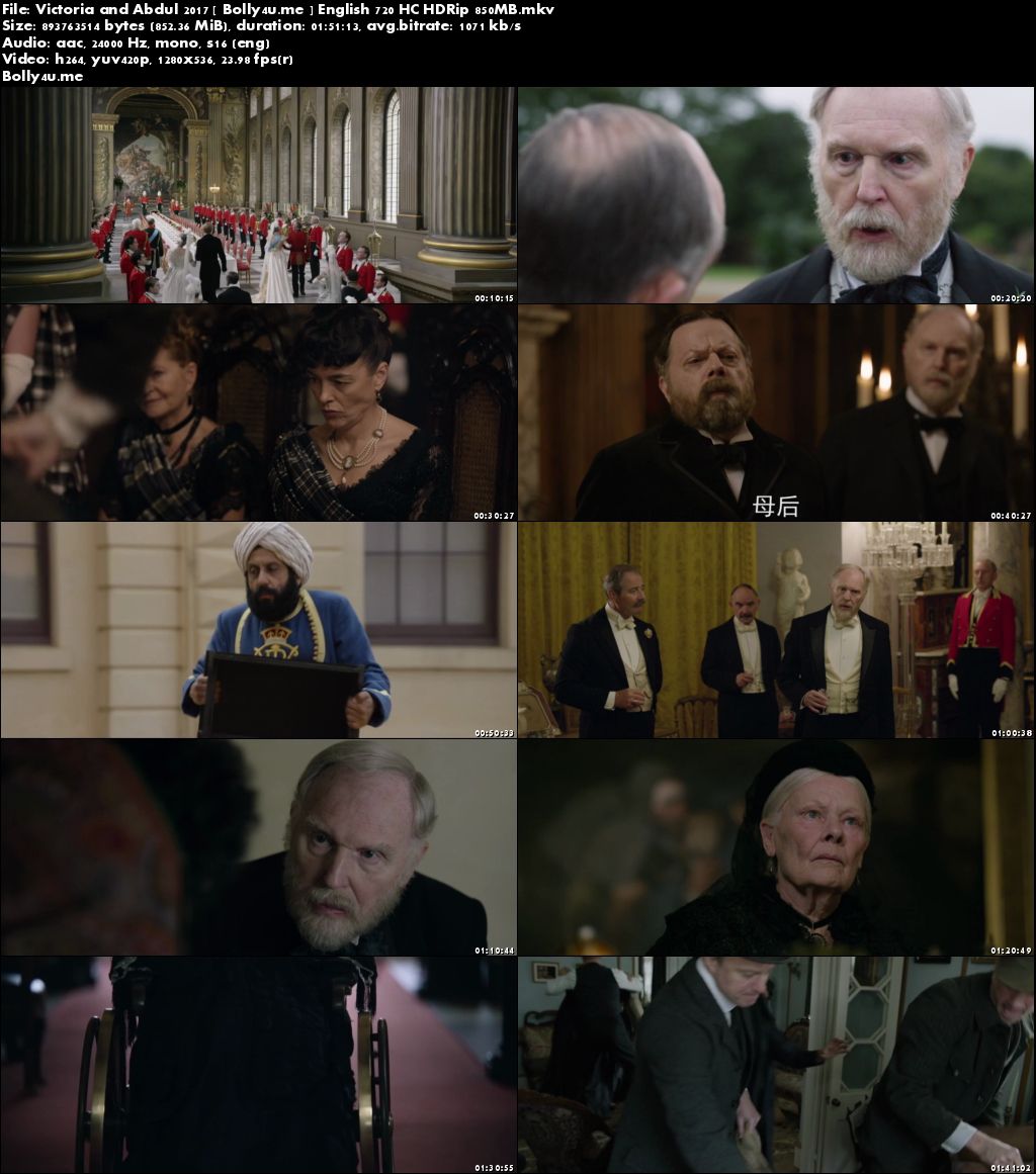 Victoria and Abdul 2017 HC HDRip 850MB English 720p Download