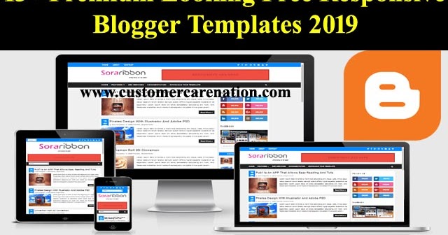 15 Premium Looking Free Responsive Blogger Templates 2019