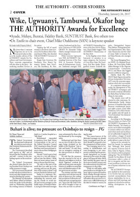 2 The Authority Newspapers Today January 26th, 2017