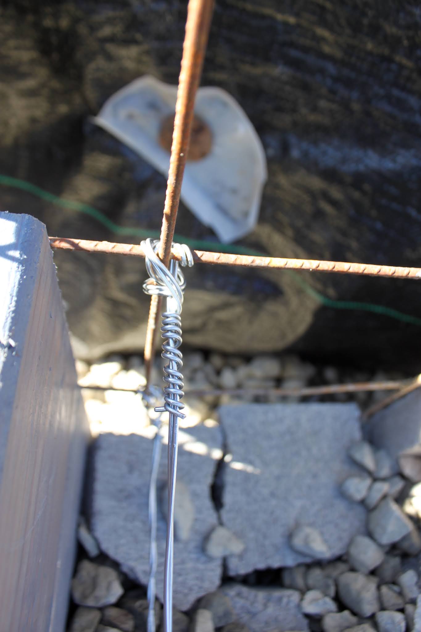 DIY Gabion baskets in the garden