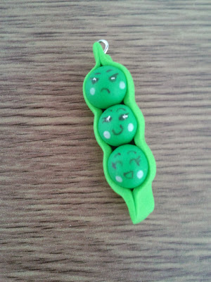 ♥ Breloque famille petit pois ♥