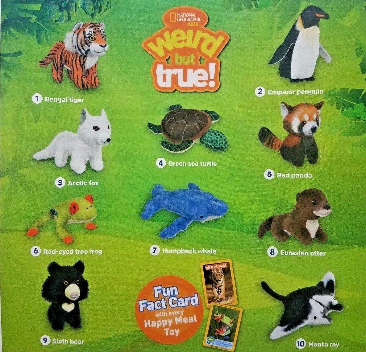 McDonald's 2018 National Geographic Kids Lets Go Plush