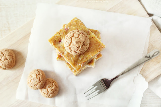 cheesecake ricotta amaretti e lamponi