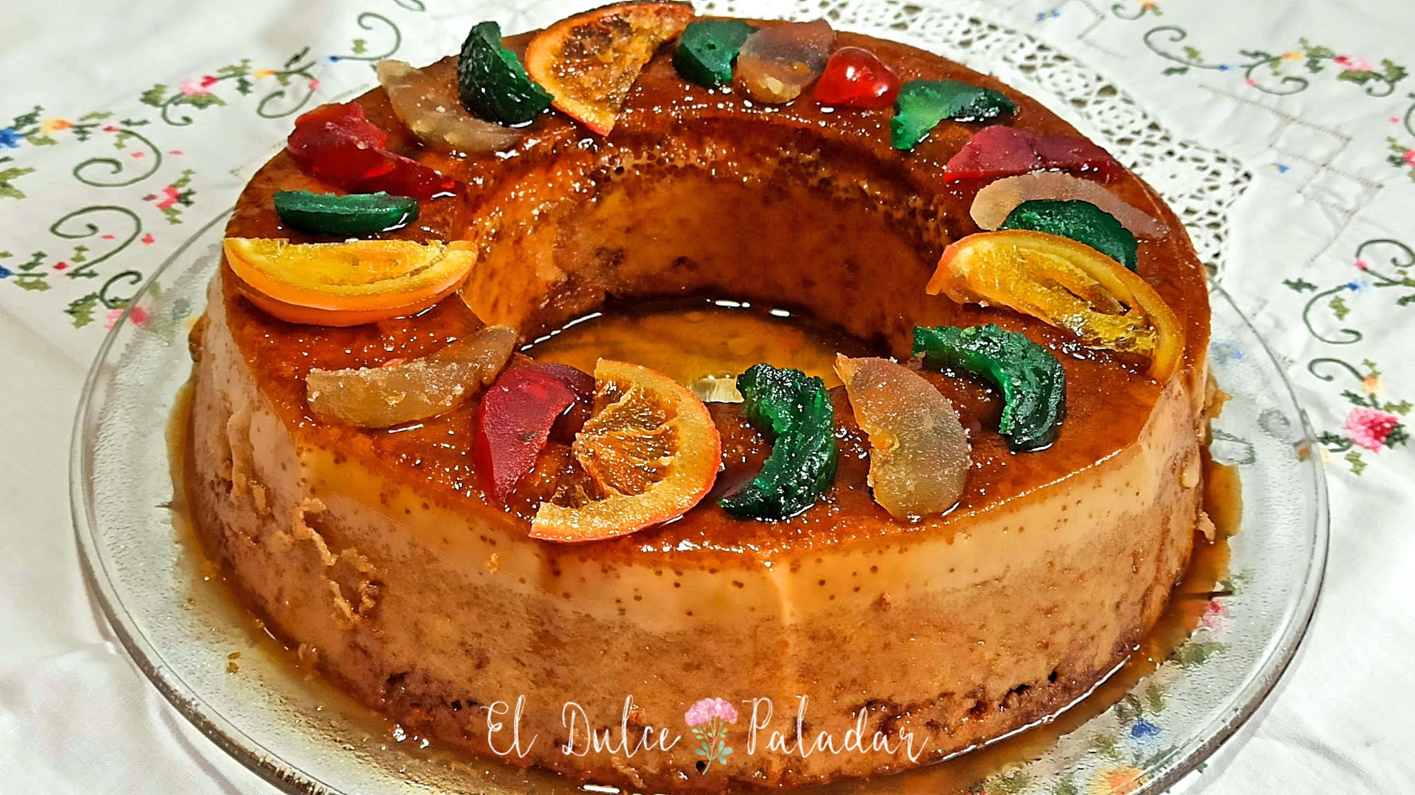 Pudin de roscón de reyes