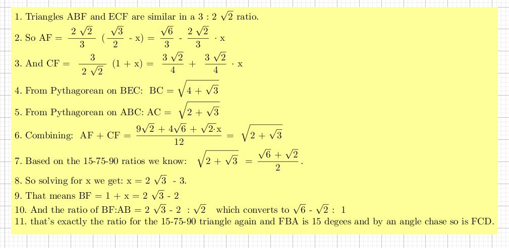 Math Off The Grid 15 75 90 Some Interesting Relations Fall Out