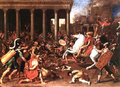 The Destruction of the Temple in Jerusalem by Nicolas Poussin