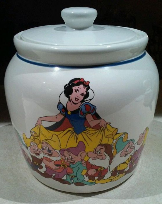 Filmic Light Snow White Archive Snow White Round Cookie Jar by